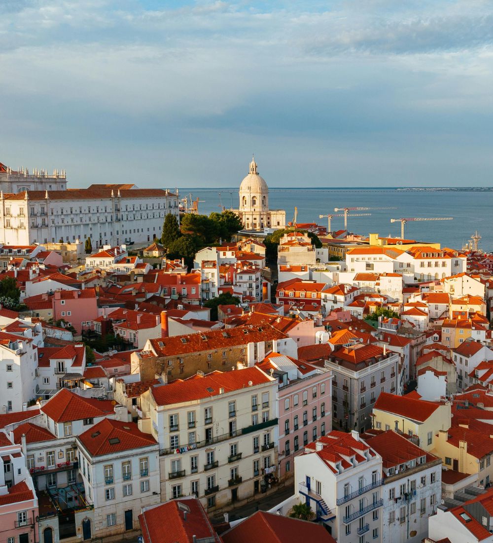 Vista de Lisboa ao entardecer